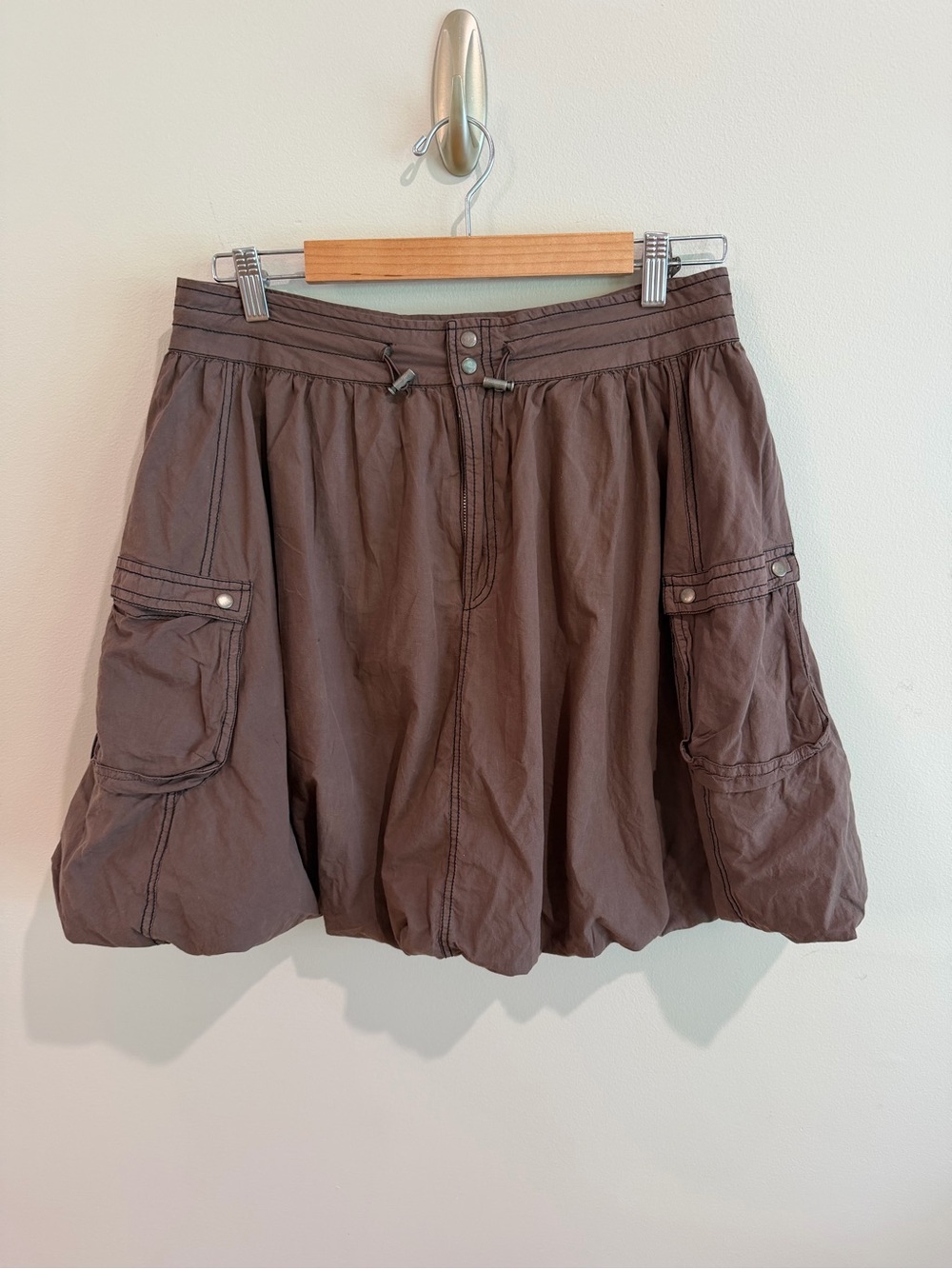 Anthropologie Pilcro Brown Cargo Bubble Skirt